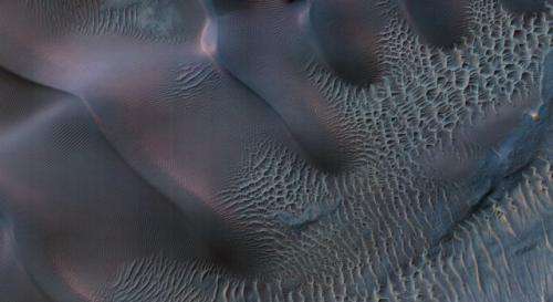 Photo from NASA Mars Orbiter shows wind's handiwork			