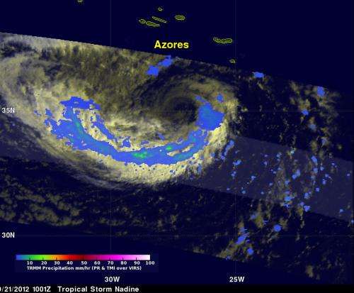Satellite spots Tropical Storm Nadine and 2 developing lows