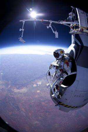 Skydiver begins prep for supersonic jump