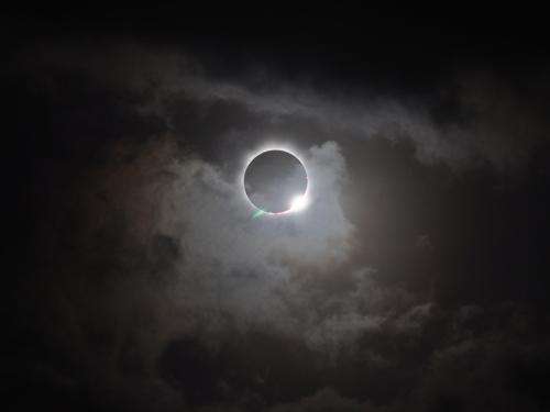 Total solar eclipse viewed from Australia