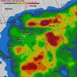 NASA's TRMM Satellite measures Debby's drenching Florida rains