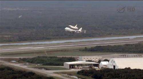 Space shuttle Endeavour heads west to new mission