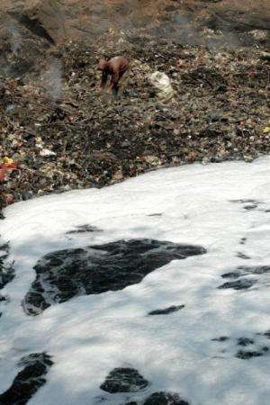 1,500 factories in the region dump 280 tonnes of toxic waste each day into the Citarum