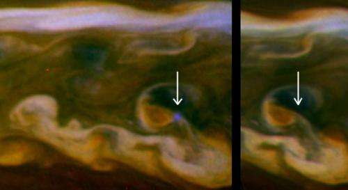 Cassini spots daytime lightning on Saturn