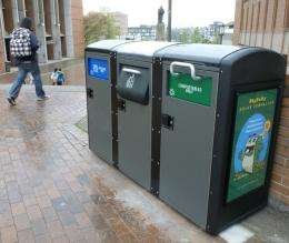UW introduces 'intelligent' kiosks for composting, recycling, garbage