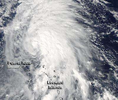NASA eyes Tropical Storm Rafael battering the Leeward Islands