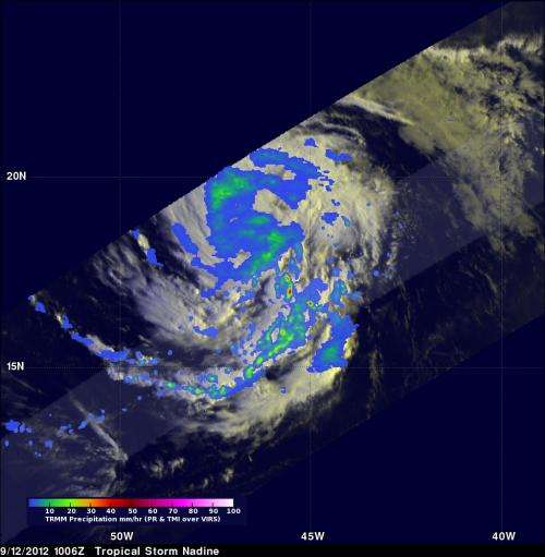 NASA Global Hawk and satellites attend Tropical Storm Nadine's 'Birth'