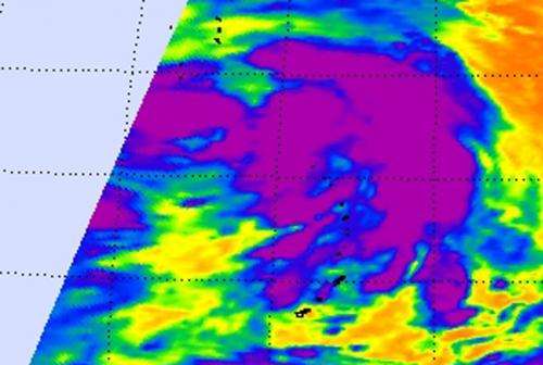 NASA sees strongest side of Tropical Storm Maliksi