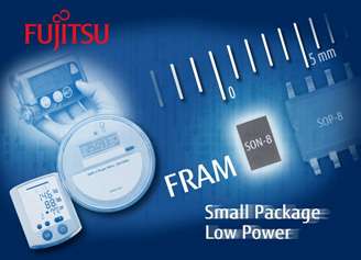 Ultra low-power consumption 16K bit FRAM: Extending battery lifetime and minimizing PCB space for portable equipments