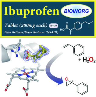 Pain-reliever ibuprofen makes enzyme oxidize styrene with hydrogen peroxide