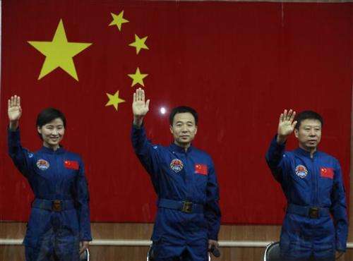 China sending first woman in space to test module
