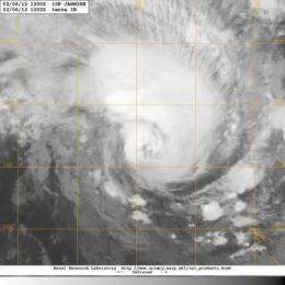 NASA satellite sees cyclone Jasmine heading for Vanuatu, New Caledonia