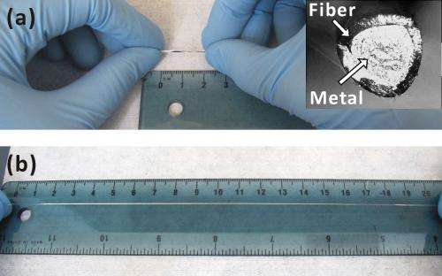 Researchers use liquid metal to create wires that stretch 8 times their original length