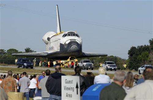 Final 10-mile trek for space shuttle Atlantis