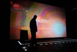 Microsoft CEO Steve Ballmer attends a news conference