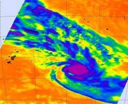 NASA satellite sees tropical storm Cyril a strong, compact storm