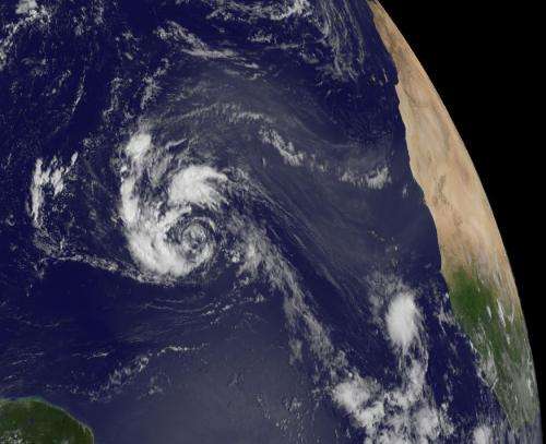 NASA's Global Hawk investigating Atlantic Tropical Depression 14