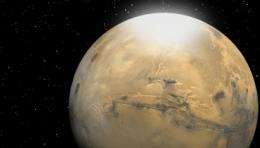 Researchers calculate size of particles in Martian clouds of CO2 snow