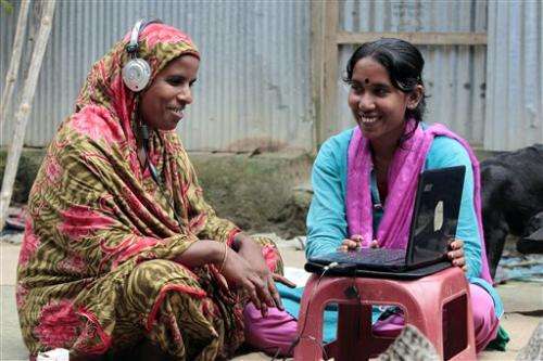 Internet rolls into Bangladesh villages on a bike