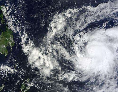 NASA satellites see Super-Typhoon Bopha closing in on the Philippines
