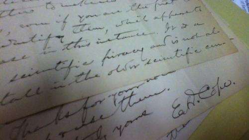 Newly discovered letters and translated German ode expand Texas link to infamous Bone Wars