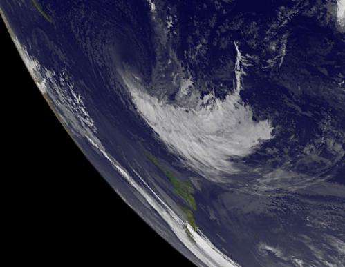 NASA sees Cyclone Evan blown apart by wind shear