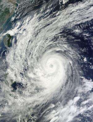 NASA sees Typhoon Prapiroon doing a 'Sit and Spin' in the Philippine Sea
