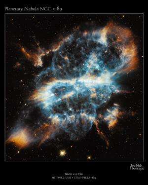 A Cosmic Holiday Ornament, Hubble-Style