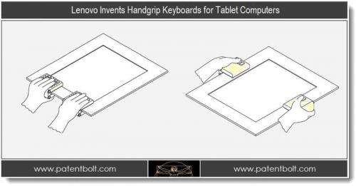 Lenovo applies for a patent for a grip tablet keyboard