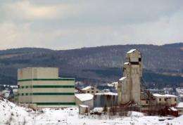 A former asbestos plant in Thetford Mines, Quebec,a city of some 25,000 inhabitants