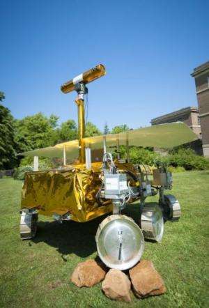 A model of the Mars Rover Demonstrator (also known as Bridget) is pictured in 2010