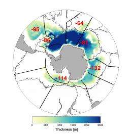 Amount of coldest Antarctic water near ocean floor decreasing for decades