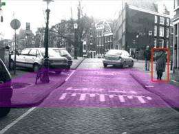 A new system of stereo cameras detects pedestrians from within the car