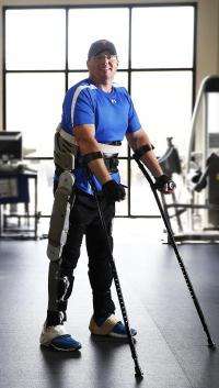 An exoskeleton of advanced design promises a new degree of independence for people with paraplegia