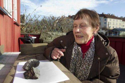 Anne Margrethe Thomassen looks at what is thought to be a meteorite that split in two