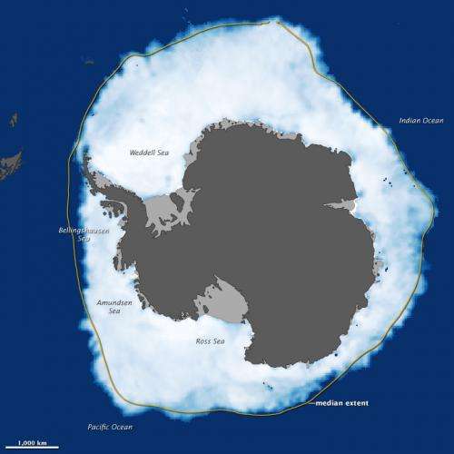 Antarctic Sea Ice Reaches New Max. Extent