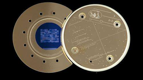 Artist to send etched disc into orbit—with a satellite's help—to serve as time capsule