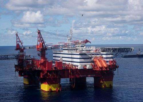 A Statoil rig in the Norwegian Sea