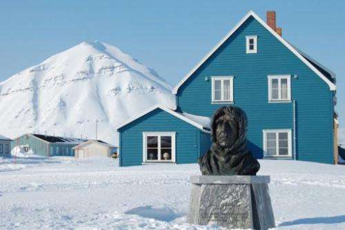 A statue in Norway honours the country's famous polar explorer Roald Amundsen, the first person to reach the South Pole