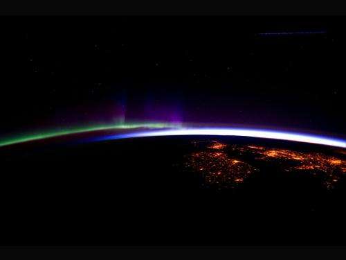 Aurora Borealis seen from the space station
