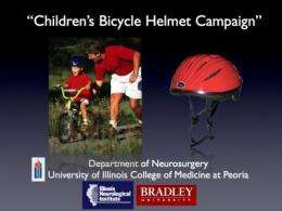 Children's bicycle helmets shown to be effective in impact and crush tests