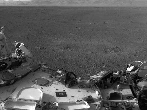 Curiosity image: Traces of Landing