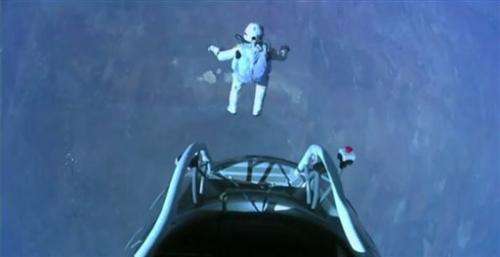 Daredevil's sky jump provides global moment of awe