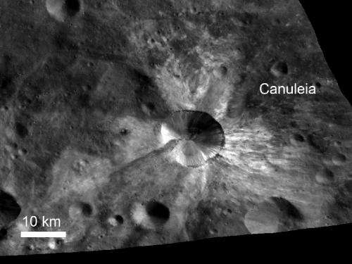 Dawn sees new surface features on giant asteroid