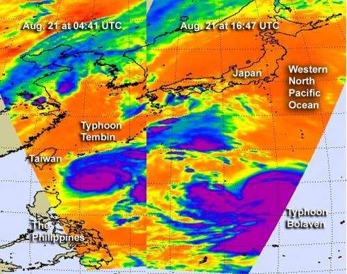 Double trouble continues in the Philippine Sea: Tembin and Bolaven