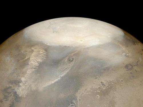 Dust storms observed by the Mars Global Surveyor Mars Orbiter Camera