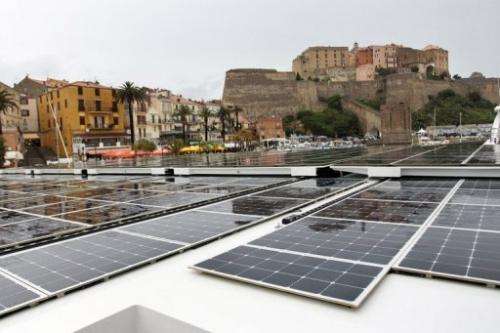 Everything on board is solar-powered: from the boat's engines and on-board computers to the hot water and light bulbs