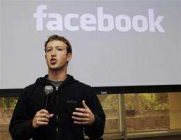 Facebook IPO could value it among top companies (AP)