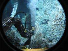 First detailed report defines limits of methane-exhaling microbial life in an undersea volcano