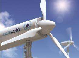 French company uses wind turbine to create fresh water